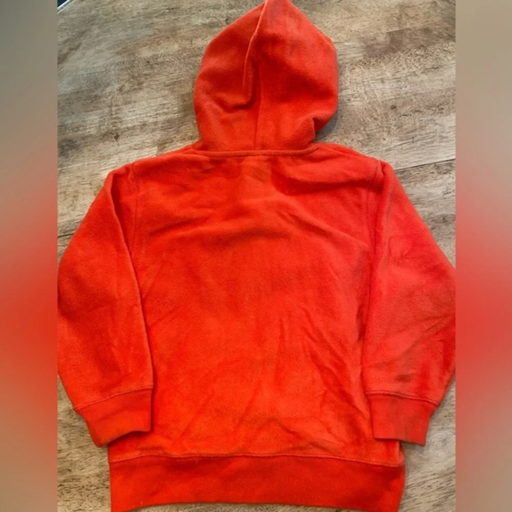 Vintage Gap Kids‎ Unisex Youth S (6-7) Orange Long Sleeve Graphic Hoodie